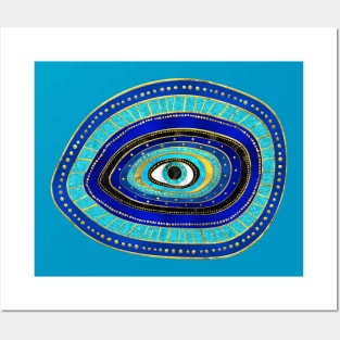 Evil Eye Amulet Ornament Posters and Art